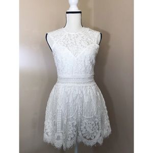 Main Strip Lace Romper